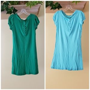 tulle • 2 t-shirt button down dresses